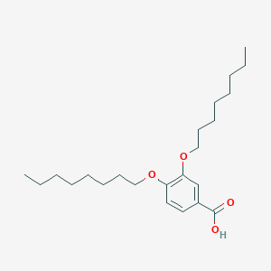 molecular formula C23H38O4 B3067661 3,4-Bis(octyloxy)benzoic acid CAS No. 131525-56-9