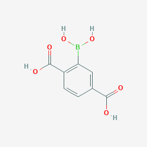 molecular formula C8H7BO6 B3067681 2-(二羟基硼基)对苯二甲酸 CAS No. 1351221-58-3