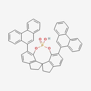 molecular formula C45H31O4P B3067711 (11aR)-10,11,12,13-四氢-5-羟基-3,7-二-9-菲-二茚并[7,1-de:1',7'-fg][1,3,2]二氧杂膦环-5-氧化物 CAS No. 1372719-93-1