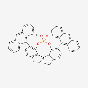 molecular formula C45H31O4P B3067725 Phosphoric acid 6,6'-di(9-anthryl)-1,1'-spirobiindan-7,7'-diyl ester CAS No. 1393527-23-5