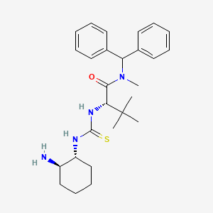 (2S)-2-[[[[(1R,2R)-2-Aminocyclohexyl]amino]thioxomethyl]amino]-N-(diphenylmethyl)-N,3,3-trimethylbutanamide