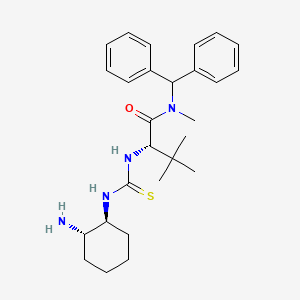 molecular formula C27H38N4OS B3067743 (2S)-2-[[[[(1S,2S)-2-氨基环己基]氨基]硫代甲基]氨基]-N-(二苯甲基)-N,3,3-三甲基丁酰胺 CAS No. 1421697-46-2
