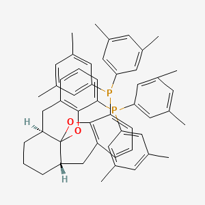 molecular formula C52H54O2P2 B3067744 (-)-1,13-Bis[di(3,5-dimethylphenyl)phosphino]-(5aS,8aS,14aS)-5a,6,7,8,8a,9-hexahydro-5H-[1]benzopyrano[3,2-d]xanthene CAS No. 1429939-31-0