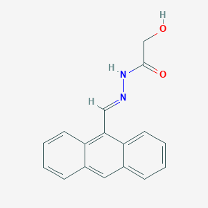 molecular formula C17H14N2O2 B306777 N'-(9-anthrylmethylene)-2-hydroxyacetohydrazide 
