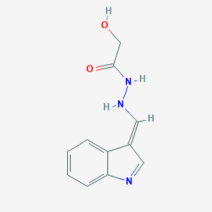 molecular formula C11H11N3O2 B306778 2-hydroxy-N'-[(E)-indol-3-ylidenemethyl]acetohydrazide 