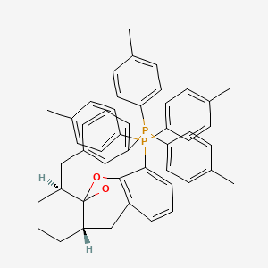 molecular formula C48H46O2P2 B3067784 (-)-1,13-双[二(4-甲基苯基)膦]- (5aS,8aS,14aS)-5a,6,7,8,8a,9-六氢-5H-[1]苯并吡喃[3,2-d]呫 CAS No. 1548897-80-8