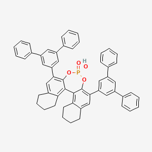 molecular formula C56H45O4P B3067790 10,16-Bis(3,5-diphenylphenyl)-13-hydroxy-12,14-dioxa-13lambda5-phosphapentacyclo[13.8.0.02,11.03,8.018,23]tricosa-1(23),2,8,10,15,17-hexaene 13-oxide CAS No. 1569807-15-3