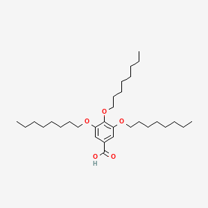 molecular formula C31H54O5 B3067807 3,4,5-Tri(octyloxy)benzoic acid CAS No. 157980-09-1