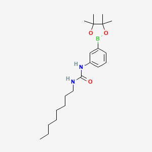 molecular formula C21H35BN2O3 B3067842 1-Octyl-3-(3-(4,4,5,5-tetramethyl-1,3,2-dioxaborolan-2-yl)phenyl)urea CAS No. 179739-00-5