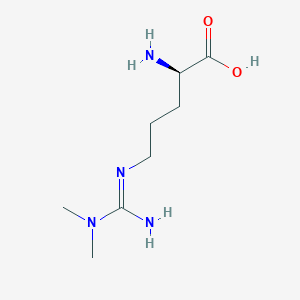 molecular formula C8H18N4O2 B3067902 (R)-2-Amino-5-(3,3-dimethylguanidino)pentanoic acid CAS No. 190784-53-3
