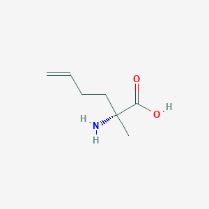 molecular formula C7H13NO2 B3067923 (R)-2-amino-2-methylhex-5-enoic acid CAS No. 1932326-29-8