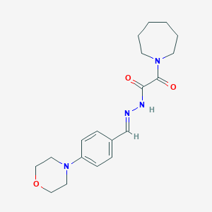 molecular formula C19H26N4O3 B306793 2-(1-azepanyl)-N'-[4-(4-morpholinyl)benzylidene]-2-oxoacetohydrazide 