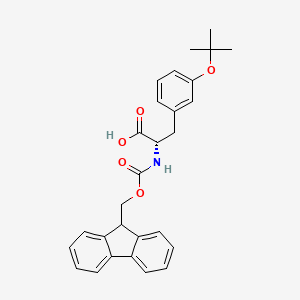 molecular formula C28H29NO5 B3067973 (S)-N-α-(9-芴甲氧羰基)-O-叔丁基-间-酪氨酸 CAS No. 204384-71-4