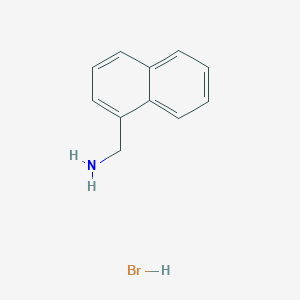 molecular formula C11H12BrN B3068014 萘-1-基甲胺；氢溴酸盐 CAS No. 217309-83-6