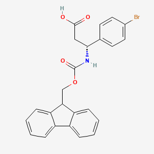 (R)-3-((((9H-Fluoren-9-yl)methoxy)carbonyl)amino)-3-(4-bromophenyl)propanoic acid