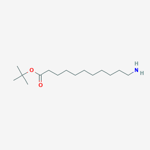 molecular formula C15H31NO2 B3068027 tert-Butyl 11-aminoundecanoate CAS No. 220851-29-6