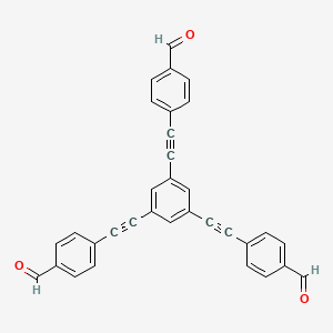 molecular formula C33H18O3 B3068065 4,4',4''-(苯-1,3,5-三基三(乙炔-2,1-二基))三苯甲醛 CAS No. 2289758-98-9