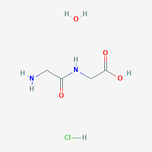 molecular formula C4H11ClN2O4 B3068085 盐酸二甘氨酸一水合物 CAS No. 23273-91-8