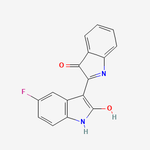 molecular formula C16H9FN2O2 B3068132 (3Z)-5-fluoro-3-(3-oxoindolin-2-ylidene)indolin-2-one CAS No. 251903-00-1