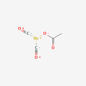 molecular formula C4H3O4Ru B3068145 Acetatodicarbonylruthenium, polymer CAS No. 26317-70-4