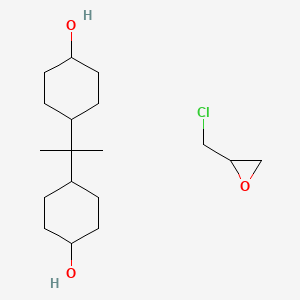 molecular formula C18H33ClO3 B3068181 Cyclohexanol, 4,4-(1-methylethylidene)bis-, polymer with (chloromethyl)oxirane CAS No. 30583-72-3