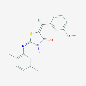 2-[(2,5-Dimethylphenyl)imino]-5-(3-methoxybenzylidene)-3-methyl-1,3-thiazolidin-4-one