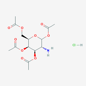 molecular formula C14H22ClNO9 B3068263 1,3,4,6-Tetra-O-acetyl-2-amino-2-deoxy-D-galactopyranose HCl CAS No. 34948-62-4