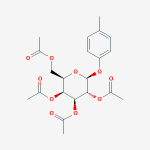 molecular formula C21H26O10 B3068274 p-Tolyl 2,3,4,6-Tetra-O-acetyl-beta-D-galactopyranoside CAS No. 3520-64-7