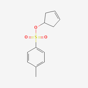 molecular formula C12H14O3S B3068302 Cyclopent-3-en-1-yl 4-methylbenzenesulfonate CAS No. 36367-85-8