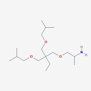 molecular formula C17H37NO3 B3068333 1-[2,2-Bis(2-methylpropoxymethyl)butoxy]propan-2-amine CAS No. 39423-51-3
