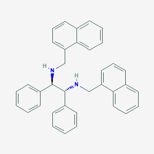 molecular formula C36H32N2 B3068340 (1R,2R)-N1,N2-Bis(naphthalen-1-ylmethyl)-1,2-diphenylethane-1,2-diamine CAS No. 399041-17-9