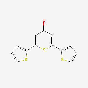 molecular formula C13H8OS3 B3068550 2,6-di(thiophen-2-yl)-4H-thiopyran-4-one CAS No. 62461-54-5