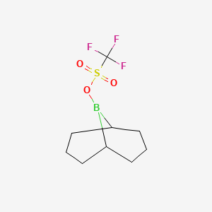 molecular formula C9H14BF3O3S B3068559 9-二硼双环[3.3.1]壬烷-9-基三氟甲磺酸盐 CAS No. 62731-43-5
