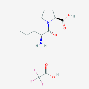 molecular formula C13H21F3N2O5 B3068620 亮脯三氟乙酸盐 CAS No. 67320-92-7