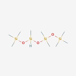 molecular formula C9H28O3Si4 B3068643 (甲基氢硅氧烷)-二甲基硅氧烷共聚物 CAS No. 68037-59-2