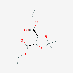 molecular formula C11H18O6 B3068704 (4S,5S)-2,2-二甲基-1,3-二噁烷-4,5-二甲酸二乙酯 CAS No. 73346-73-3