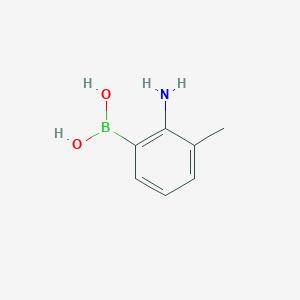 molecular formula C7H10BNO2 B3068752 (2-Amino-3-Methylphenyl)Boronic Acid CAS No. 802836-52-8