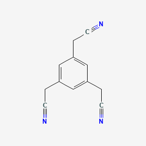 molecular formula C12H9N3 B3068760 2,2',2''-(Benzene-1,3,5-triyl)triacetonitrile CAS No. 80935-59-7