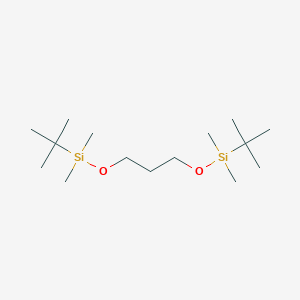 molecular formula C15H36O2Si2 B3068784 2,2,3,3,9,9,10,10-八甲基-4,8-二氧杂-3,9-二硅烷十一烷 CAS No. 82112-22-9