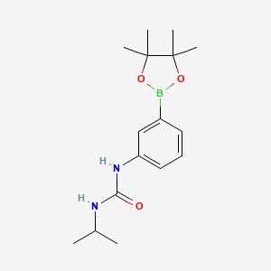molecular formula C16H25BN2O3 B3068824 1-Isopropyl-3-(3-(4,4,5,5-tetramethyl-1,3,2-dioxaborolan-2-yl)phenyl)urea CAS No. 874299-06-6