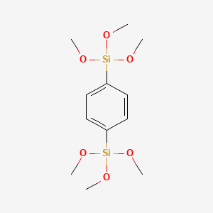 molecular formula C12H22O6Si2 B3068880 1,4-双(三甲氧基甲硅烷基)苯 CAS No. 90162-40-6