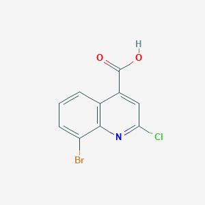 molecular formula C10H5BrClNO2 B3068883 8-Bromo-2-chloroquinoline-4-carboxylic acid CAS No. 902743-27-5
