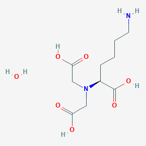 molecular formula C10H20N2O7 B3068967 (5S)-N-(5-Amino-1-carboxypentyl)iminodiacetic acid hydrate CAS No. 941689-36-7