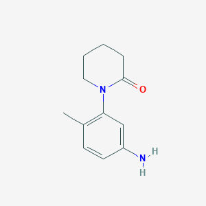 molecular formula C12H16N2O B3068970 1-(5-氨基-2-甲基苯基)哌啶-2-酮 CAS No. 941868-25-3