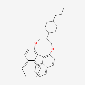 molecular formula C32H34O2 B3068976 14-(4-Propylcyclohexyl)-12,16-dioxapentacyclo[15.8.0.02,11.03,8.020,25]pentacosa-1(17),2(11),3,5,7,9,18,20,22,24-decaene CAS No. 944537-61-5