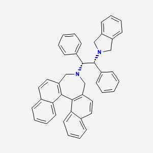 molecular formula C44H36N2 B3069011 2,2'-[[(1R,2R)-1,2-Diphenyl-2-(1,3-dihydro-2H-isoindole-2-yl)ethyl]iminobismethylene]-1,1'-binaphthalene CAS No. 951399-95-4