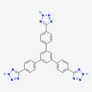 molecular formula C27H18N12 B3069033 1,3,5-Tris[4-(1H-tetrazole-5-yl)phenyl]benzene CAS No. 1006608-03-2