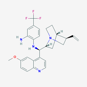 N1-((R)-(6-Methoxyquinolin-4-yl)((1S,2R,4S,5R)-5-vinylquinuclidin-2-yl)methyl)-4-(trifluoromethyl)benzene-1,2-diamine