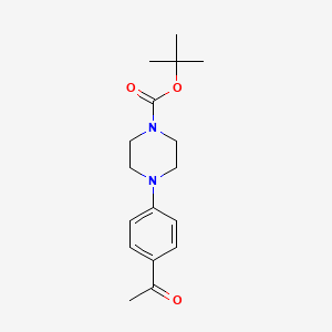 molecular formula C17H24N2O3 B3069192 Tert-butyl 4-(4-acetylphenyl)piperazine-1-carboxylate CAS No. 189763-86-8