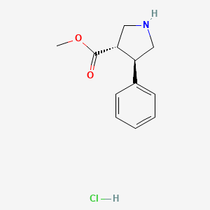 Rac-methyl (3R,4S)-4-phenylpyrrolidine-3-carboxylate hydrochloride